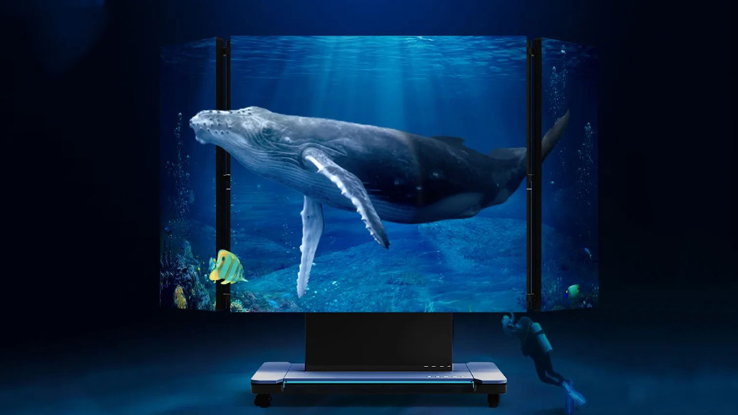  一图读懂君沃通信135"升降折叠一体机